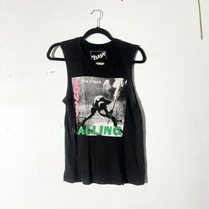 The Clash London Calling T Shirt Small Black Distressed Grunge